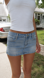 LEAH MINI DENIM SKIRT
