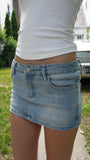 LEAH MINI DENIM SKIRT