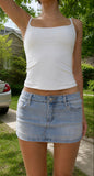 LEAH MINI DENIM SKIRT