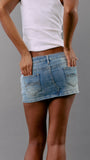 LEAH MINI DENIM SKIRT