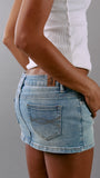 LEAH MINI DENIM SKIRT