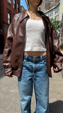 BOBBY BROWN FAUX LEATHER JACKET